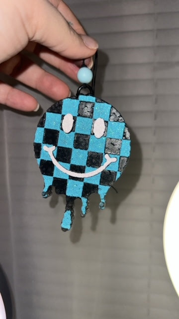 Checkered Melting Smiley