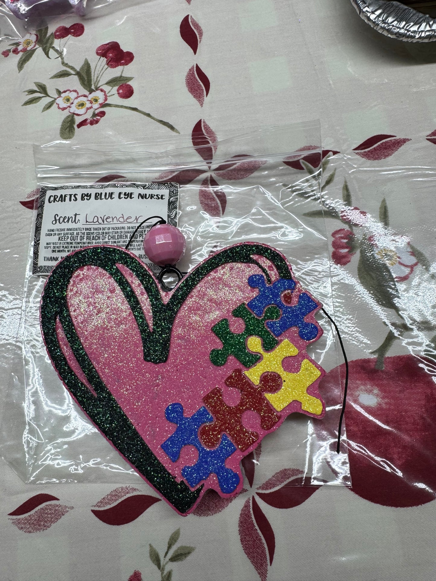 Puzzle Heart Freshie