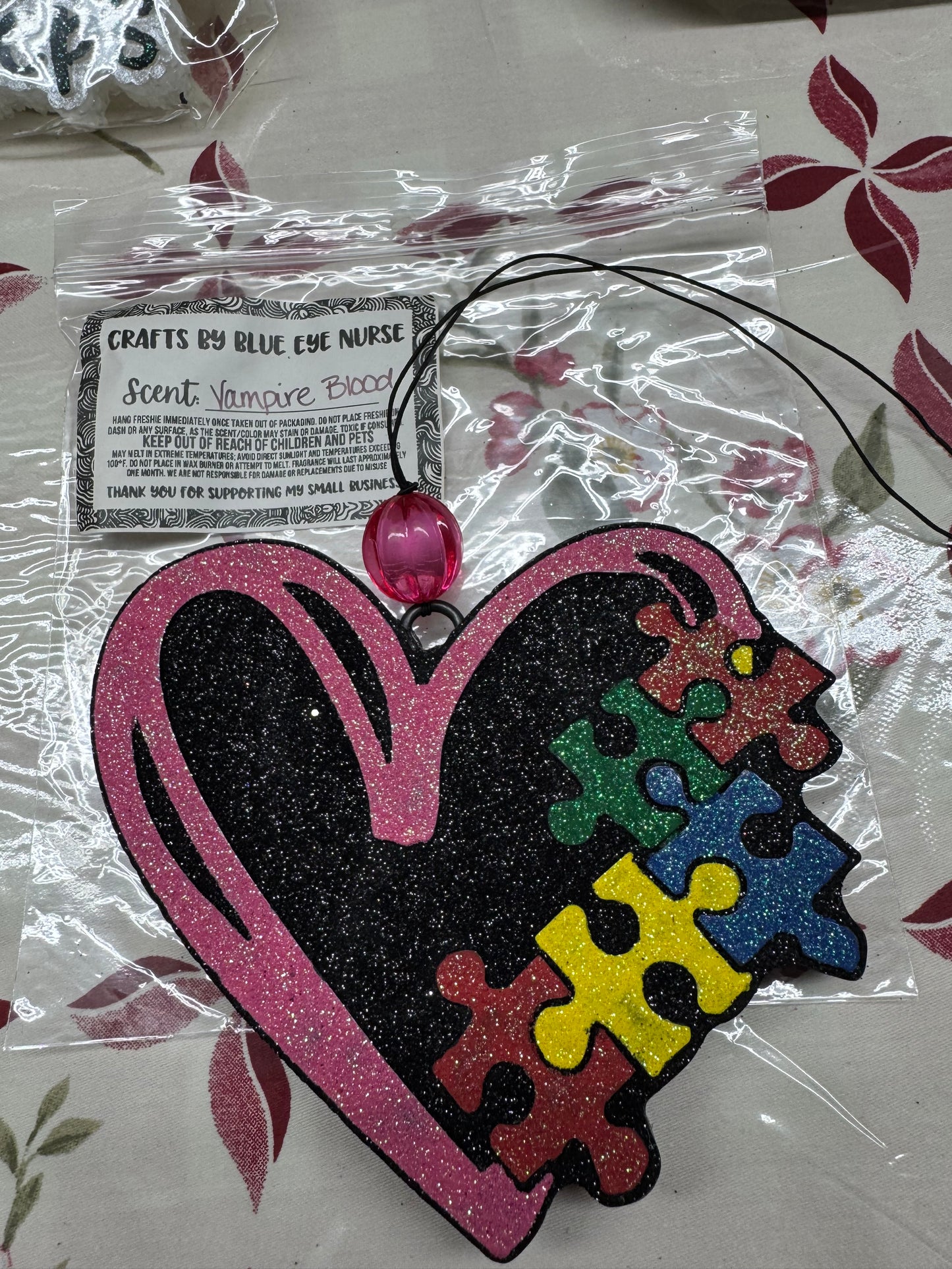 Puzzle Heart Freshie