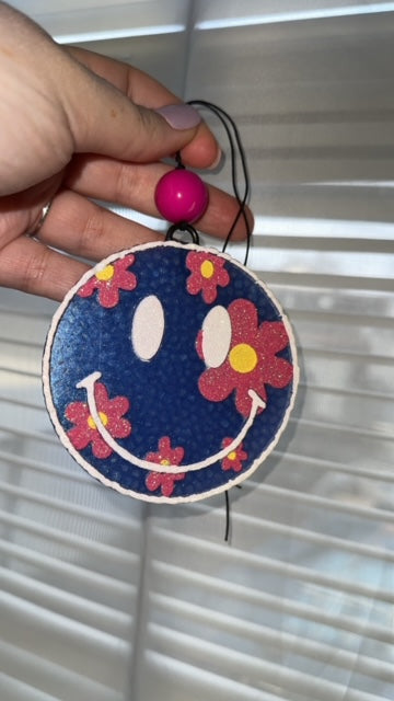 Floral Smiley Freshie