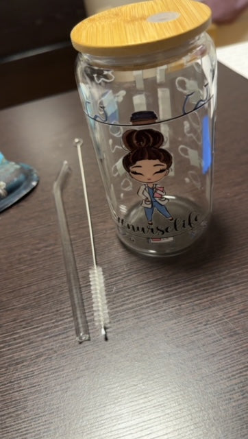 Nurse Life Glass Tumbler