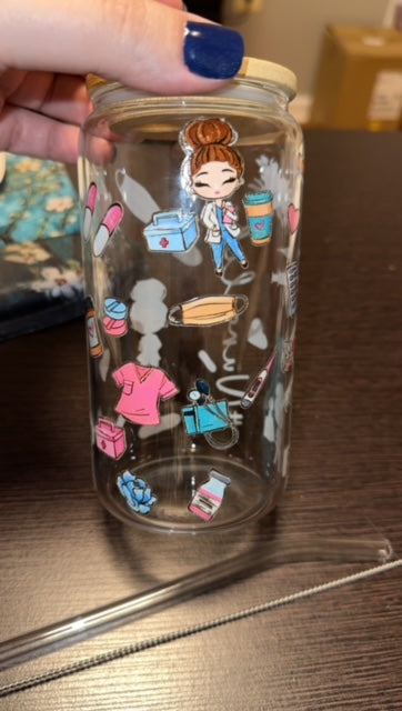 Nurse Life Glass Tumbler