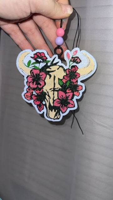 Floral Skull Freshie